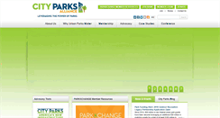 Desktop Screenshot of cityparksalliance.org